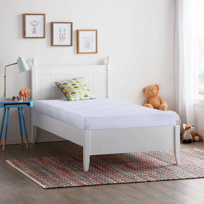 Matelas en mousse viscoélastique gélifiée mi-ferme Alwyn Home, Simple extra long, 5"