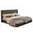 Modern Upholstered Platform Bed with Grid Tufted Headboard-470305085-470305026