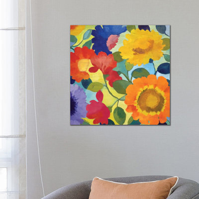 Market Flowers II by Kim Parker - Wrapped Canvas Painting