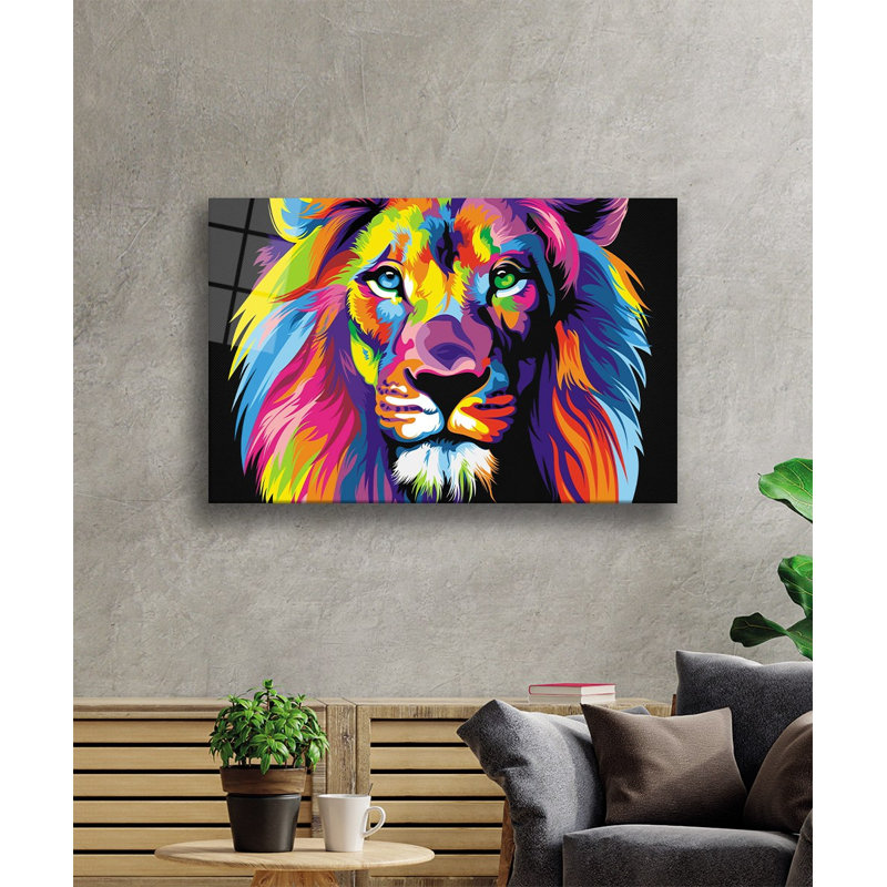 Superbe peinture décorative en verre trempé de 23,6 po x 35,4 po | 100% verre trempé, épaisseur: 0,16 pouce | Parfait pour la décoration intérieure, l'esthétique moderne et l'art mural élégant