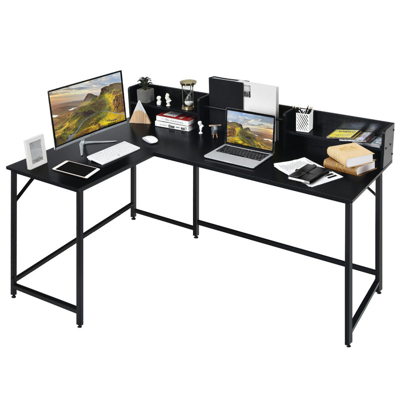Bureau en L Walkersville, Noir