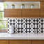 Hudson Tangier Black and White Mimos 12-3/8" x 12-3/8" Porcelain Mosaic Tile