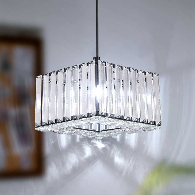 Aiham 1 - Light Square/Rectangle Pendant, Matte Black