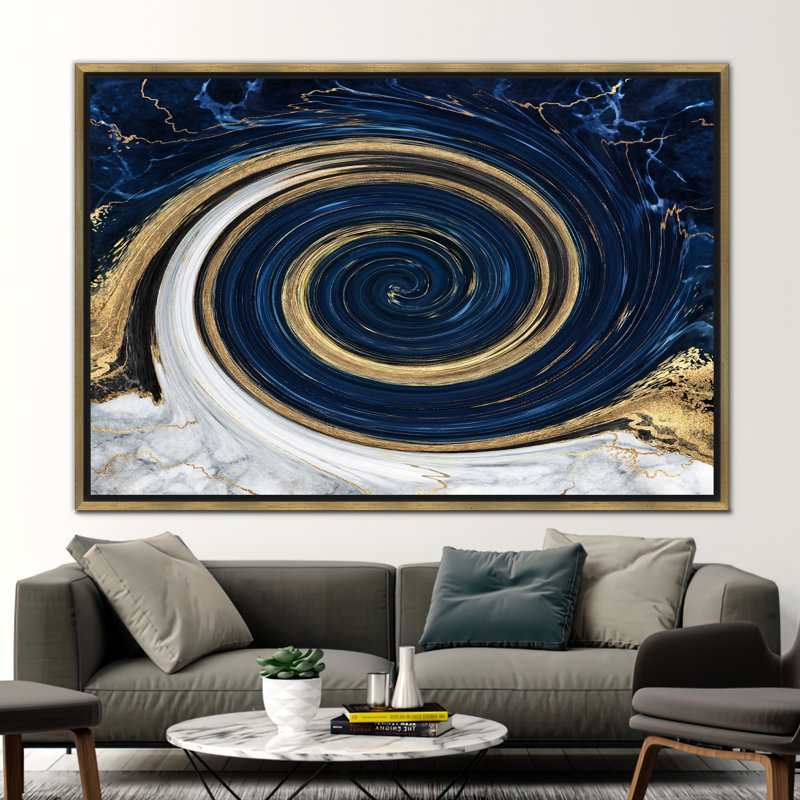 Print on Canvas, Framed Print without Mat, Gold, 20 cm H x 30 cm W