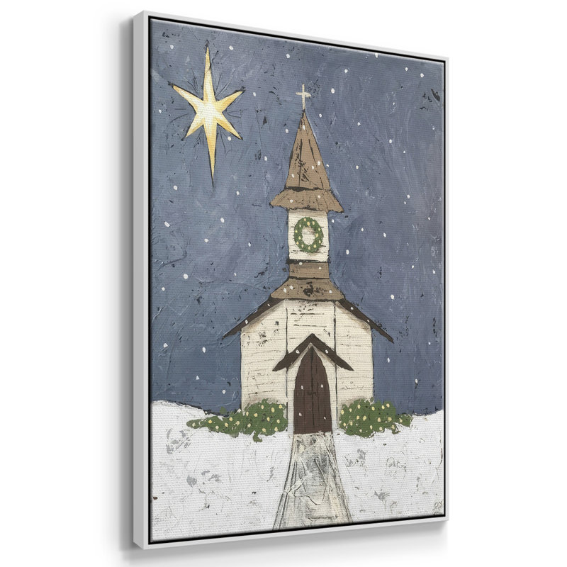 A Silent Night III, reproduction d'art sur toile, Blanc, H 37 po x l 25 po x P 1,5 po