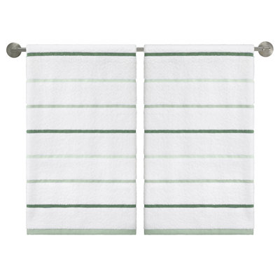 Izod Sandbar Green 2-Pack Bath Towel Set