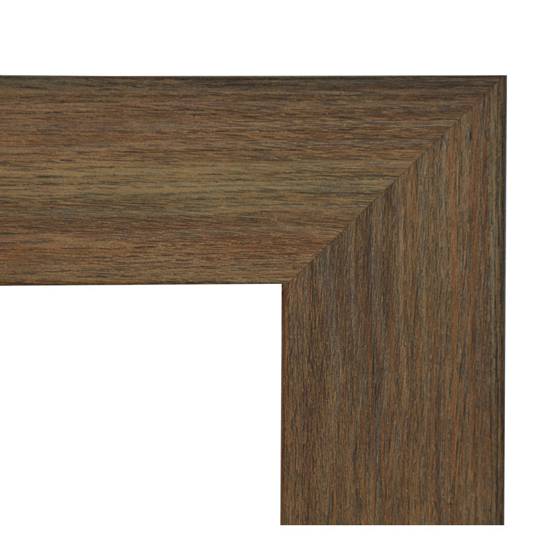 Miroir de salle de bain Kristo, H 61,5 po x l 39 po, Brun bois de grange