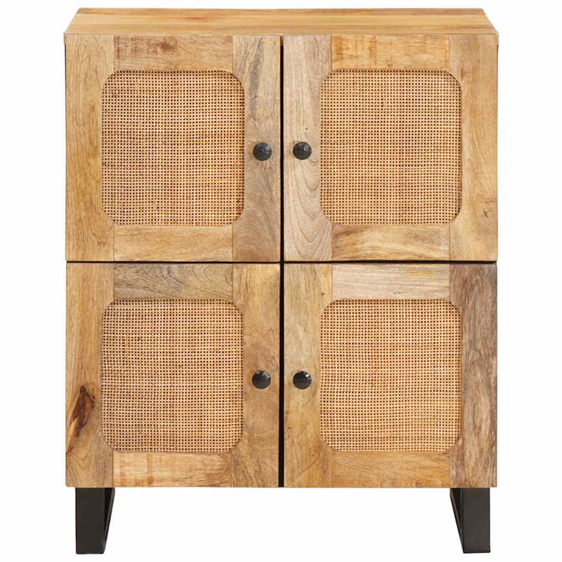 Solid Wood Rectangle Accent Cabinet