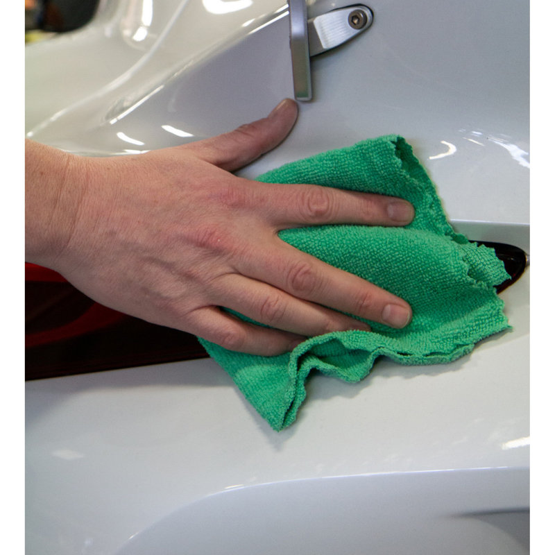 Smart Rags 12x12 Microfiber Cleaning Cloths (Box of 50), Green