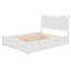 Structure de grand lit, lit plateforme tapissier avec tête de lit-111454382