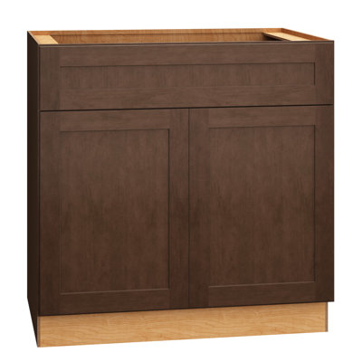 Livingston Recessed Panel 34.5'' H Plywood Standard Base Cabinet