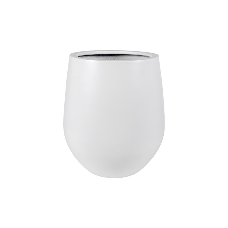 Pot à fleurs Wesham, L 15 po x l 15 po x H 16,5 po, Matte White