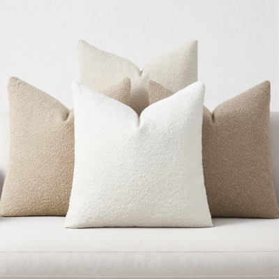 Housses de coussin décoratif texturé Boucle