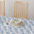Walner Rectangular Tablecloth, 100% Cotton, 60X120", Bouquet Of Blue Flowers