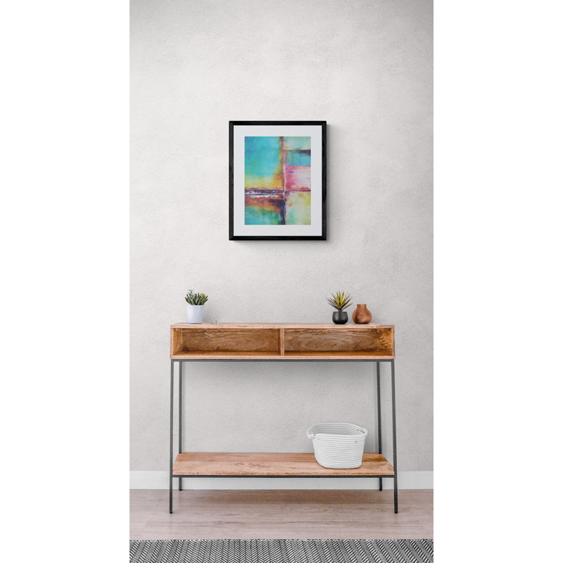 Abstract Print by Angel Estevez, Black Framed Paper, 30" H x 24" W