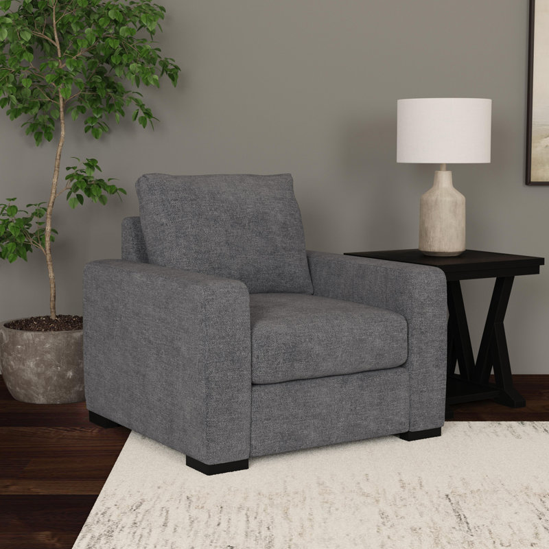 Oliver Chair And Ottoman, Gray
