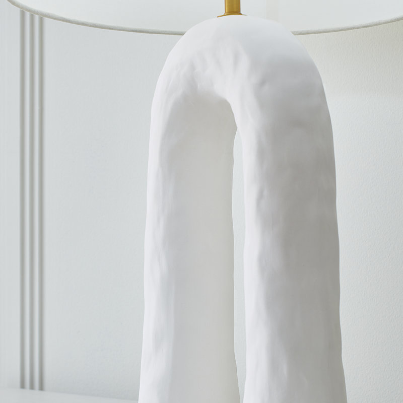 Aura Table Lamp, Matte White