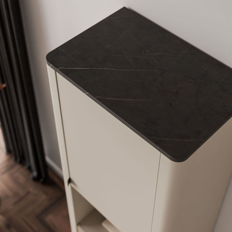 191cm H x 60cm W Bookcase, cashmere / grey stone