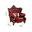 Fauteuil classique en bois de vache de 48 po