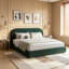 Lit moelleux en velours-129025324-129025326