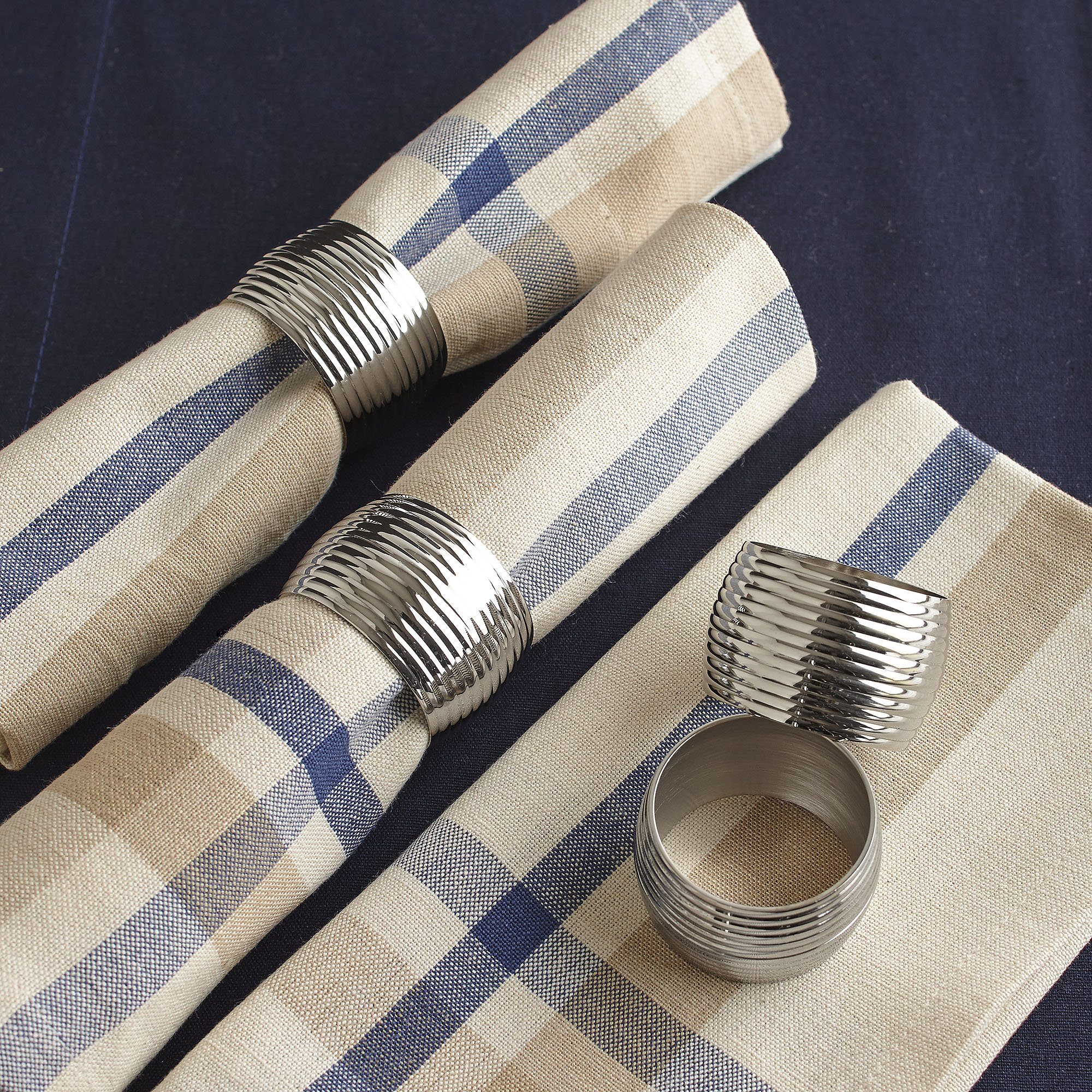 Napkin Rings, Silver