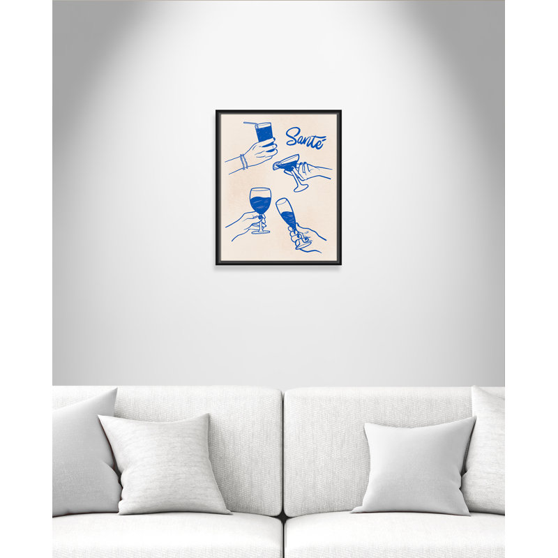 «Sante Print» par Kimberly Allen, L 17,5 po x H 21,5 po, Cadre flottant noir