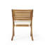 Chaise de salle à manger d'extérieur en bois Hermosa Kd avec coussins (ensemble de 2)