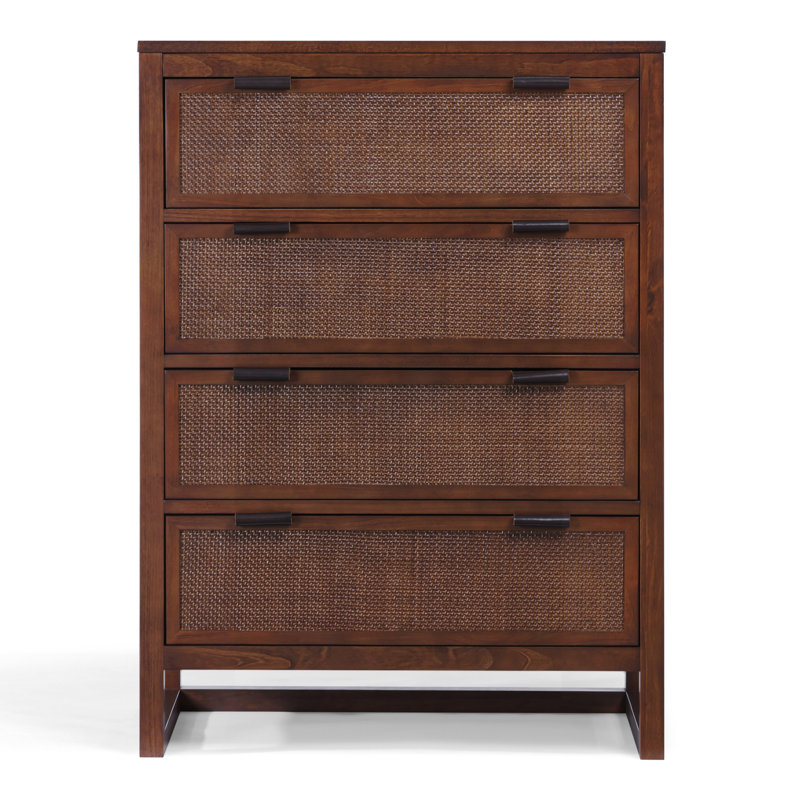 Commode 4 tiroirs Ameer, Noyer