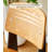 Creamy Small Household Backrest Stool-1689003487
