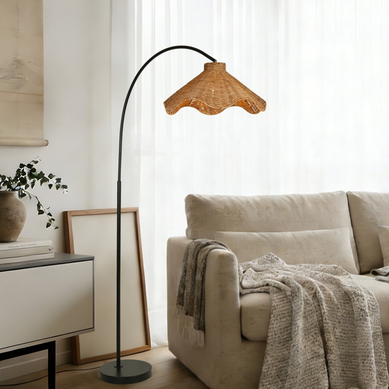 Lampadaire arqué Millerville 70,5 po, Mat