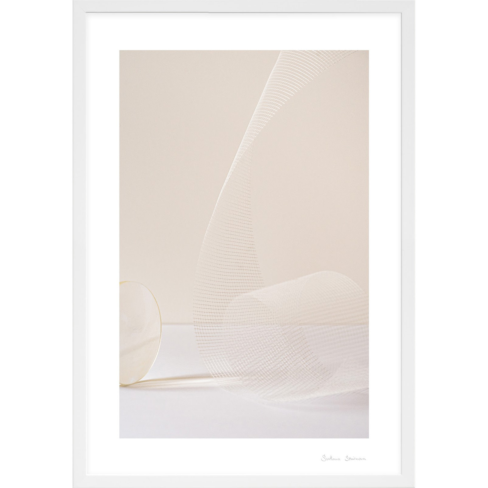 Balance 1 by Svetlana Smirnova, White, 38" H x 26.5" W x 1.25" D