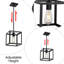 Luminaire suspendu carré à 1 lumière-1909880680