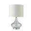 Lampe de table en verre de 24,5 pouces de hauteur «Leann», verre transparent