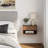  Modern Floating Bedroom Nightstand with Storage Drawer and Open Shelf Cubby-68588421