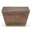 Table basse moderne carrée en bois de manguier l 28 po Abba-1333720036