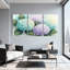 Tableau mural sur toile à motif floral d'hortensia (paquet de 3)-882913957