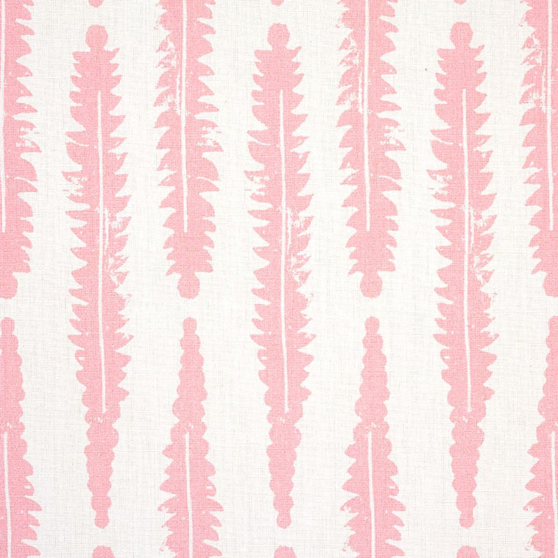 Schumacher x Molly Mahon Fern Fabric, Pink