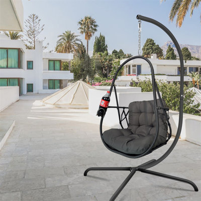 Fauteuil pivotant avec support en C