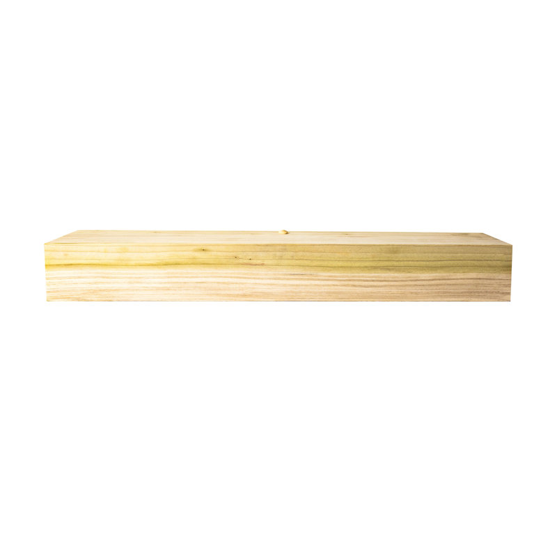 Tablettes flottantes en peuplier, H 5 po x l 47 po x P 5 po, Bois jaune moyen