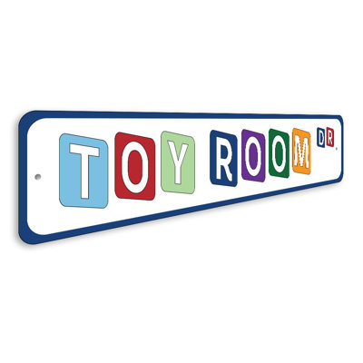 Toy Room Street Aluminum Sign
