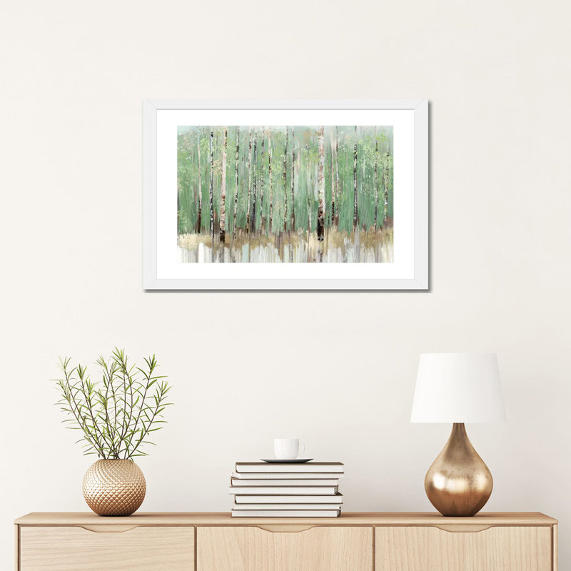 "Tree essence I" par Allison Pearce, reproduction d’art, Blanc, H 16 po x l 24 po x P 1 po, Papier encadré blanc