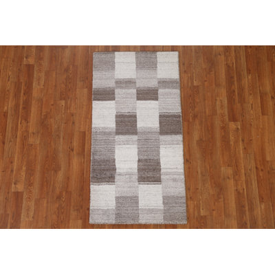 Tapis damier Gabbeh 2 x 5