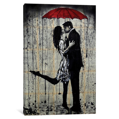 « raining hearts », reproduction d’art sur toile tendue