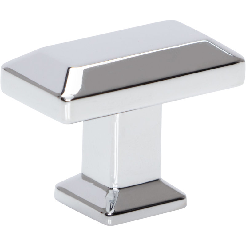 Sweetbriar Lane 1 3/8" Length Rectangle Knob, Polished Chrome