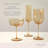 Tulip Champagne Flutes in Amber