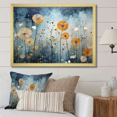 " Blue Dandelion Floral Symphony VI "