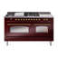 ILVE Nostalgie II 60 Dual Fuel Range, 5 Burners, Griddle, Frenchtop -1514149103-1514149048