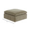 Repose-pieds en tissu Armand Performance-651981566