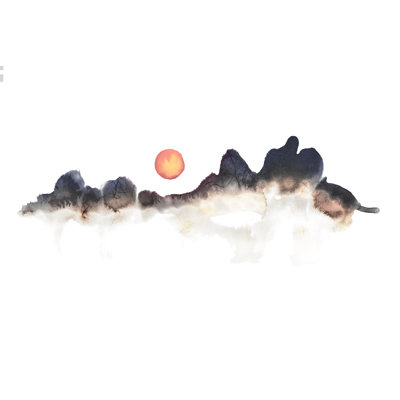 " New Year Beautiful Sunrise " by Artplus Painting Print