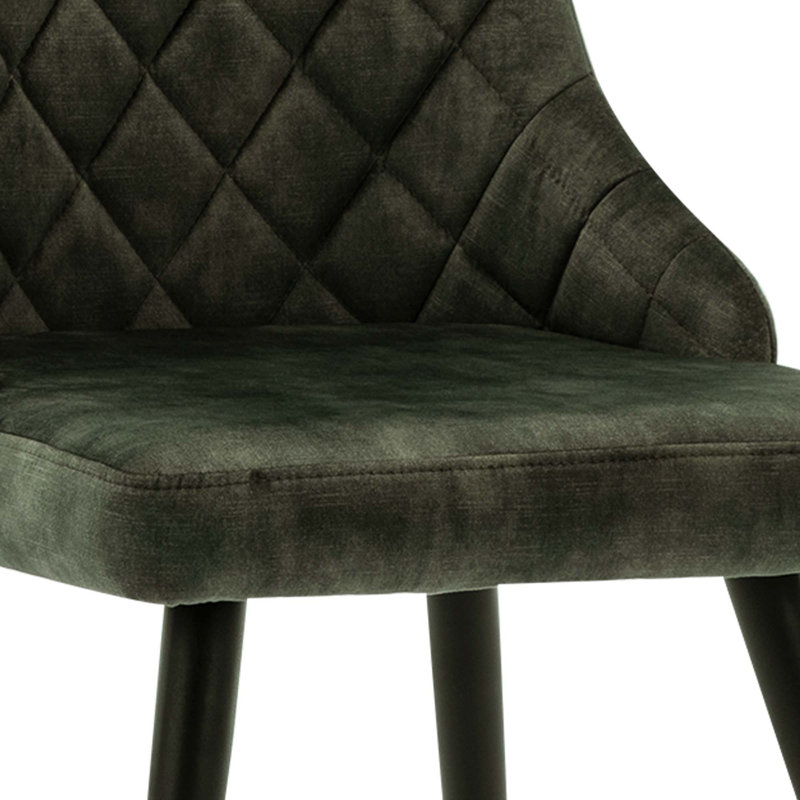 Olmo Upholstered Dining Chair, Green